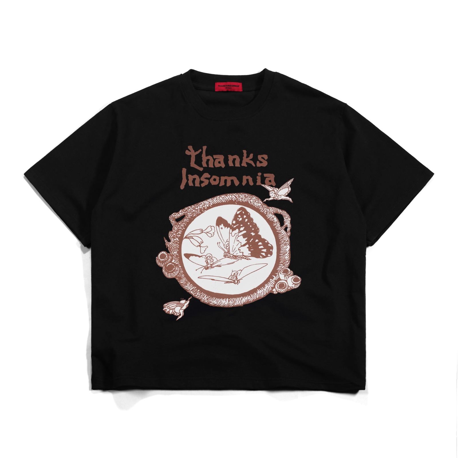 Tshirt Fluerbloom Black Thanksinsomnia