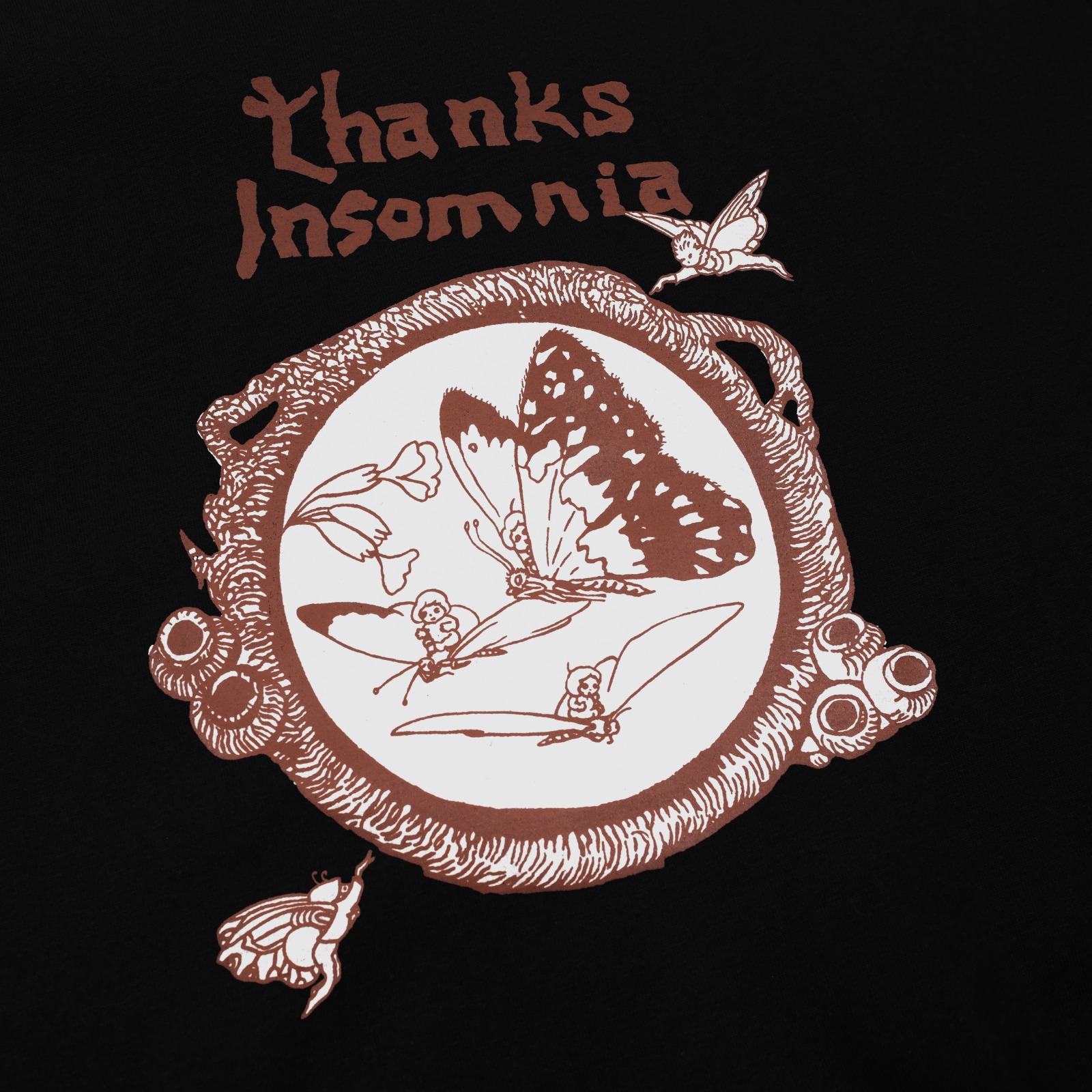 Tshirt Fluerbloom Black Thanksinsomnia