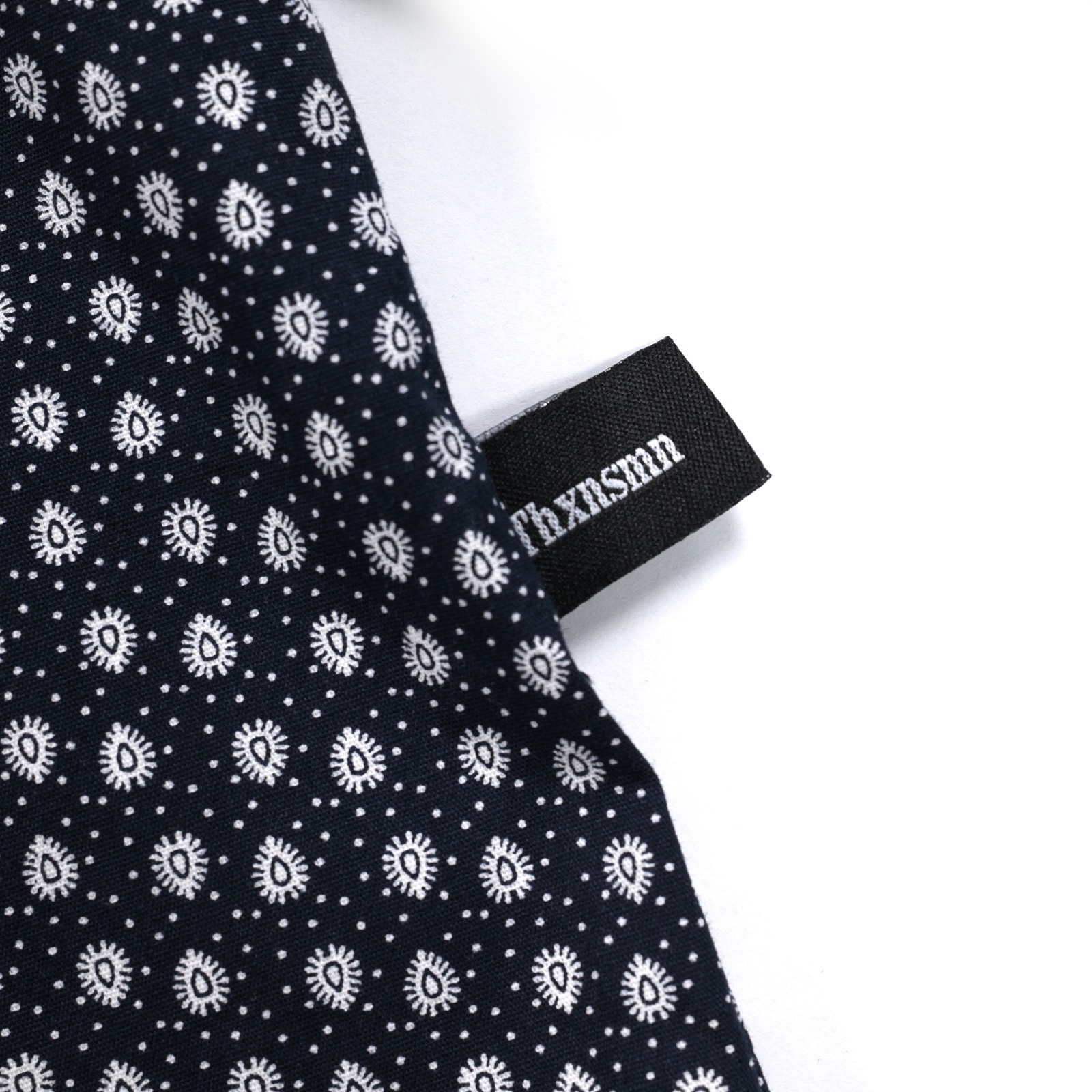 03 - Long Shirt Suzimae Dark Blue Paisley Thanksinsomnia
