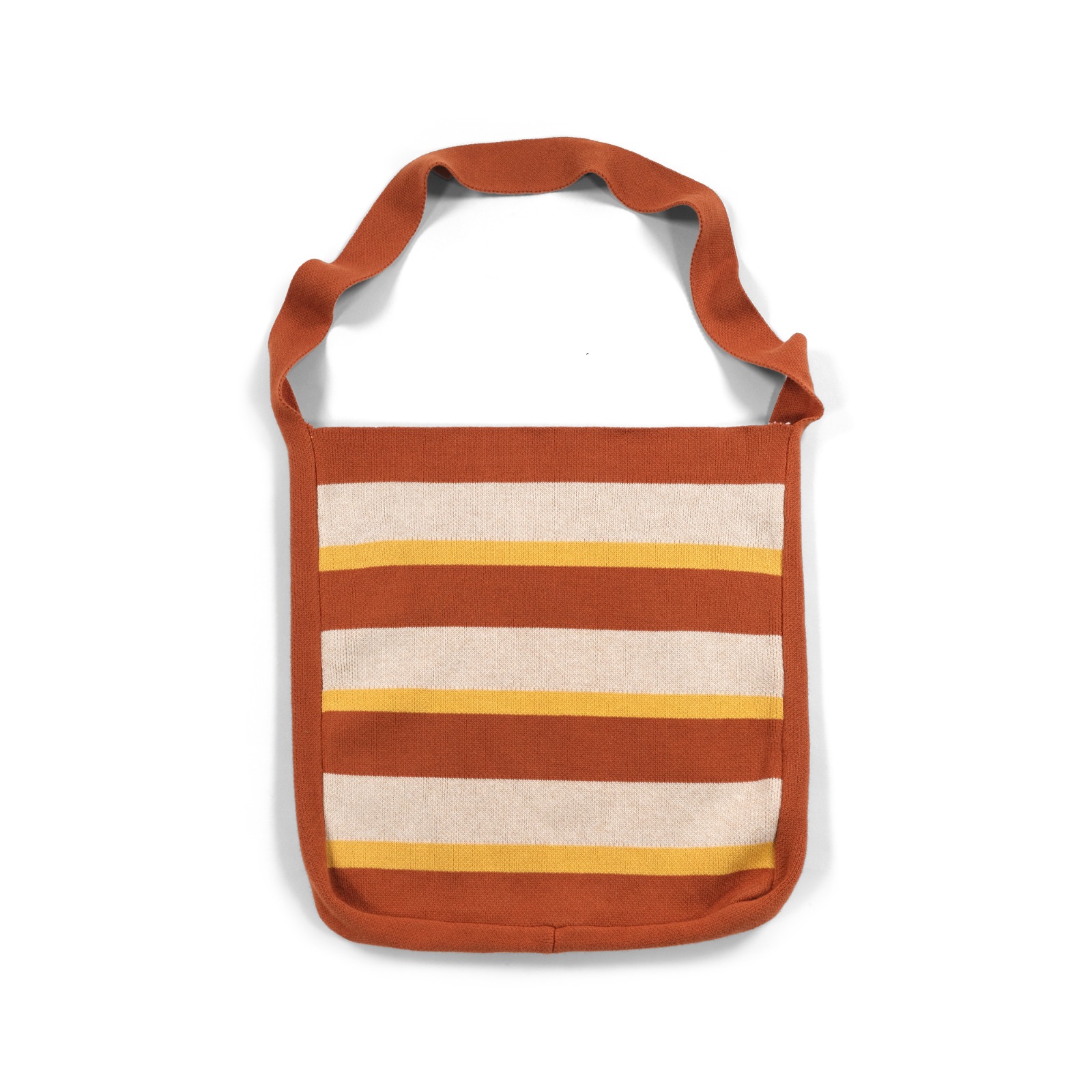 Knit Totebag Radegune Rust Yellow Thanksinsomnia
