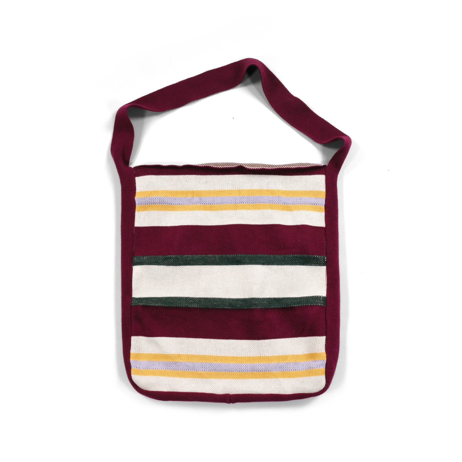Knit Totebag Radegune Burgundy Cream Multi Thanksinsomnia