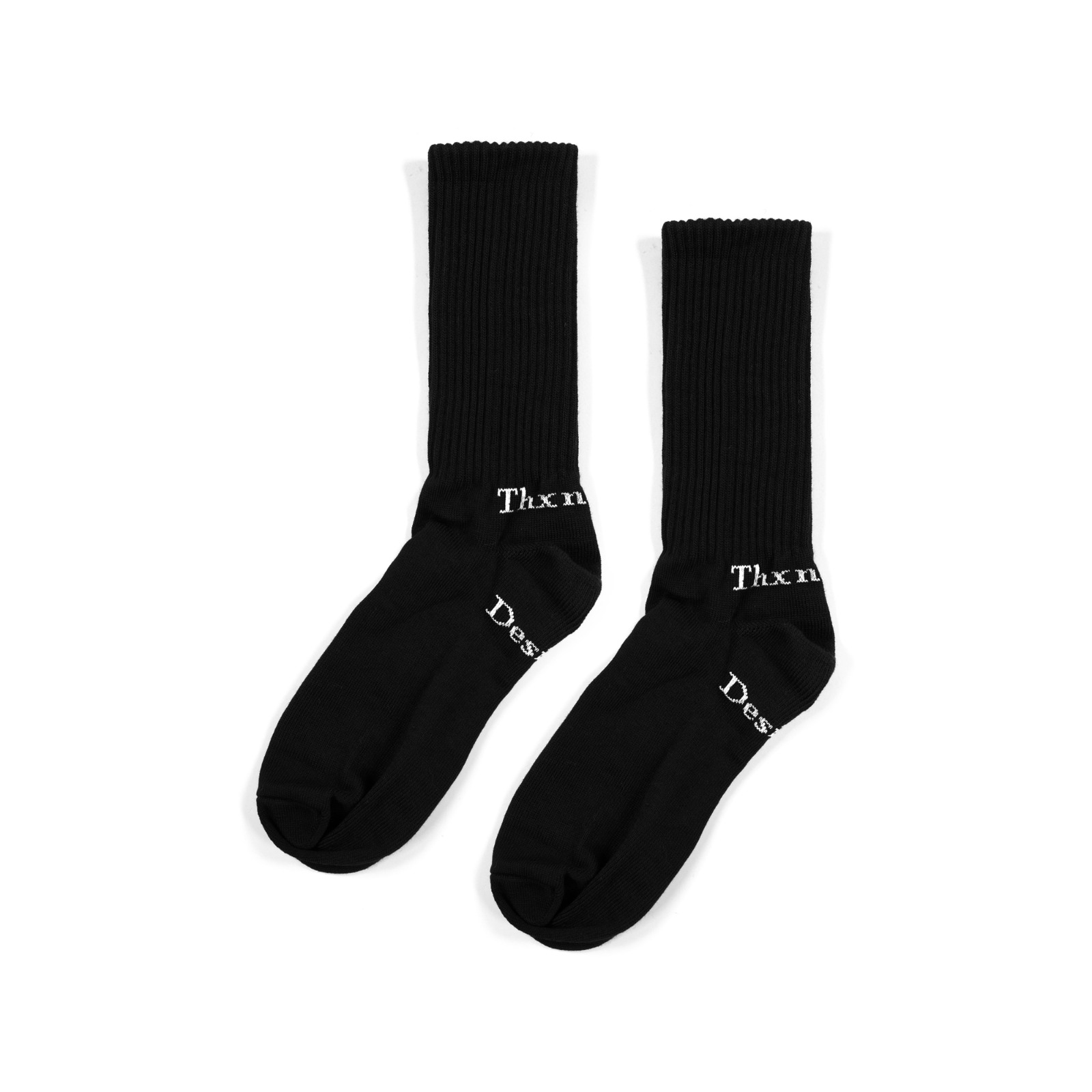 Crew Sock Yarrow Black Thanksinsomnia