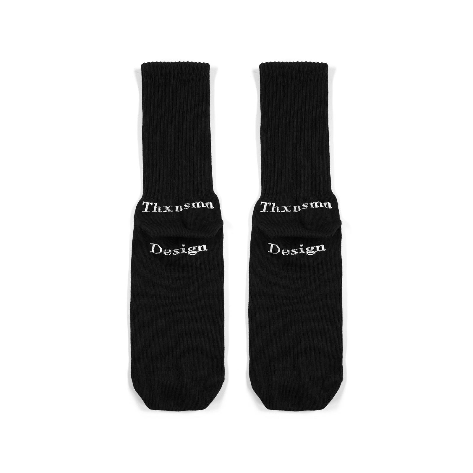 Crew Sock Yarrow Black Thanksinsomnia