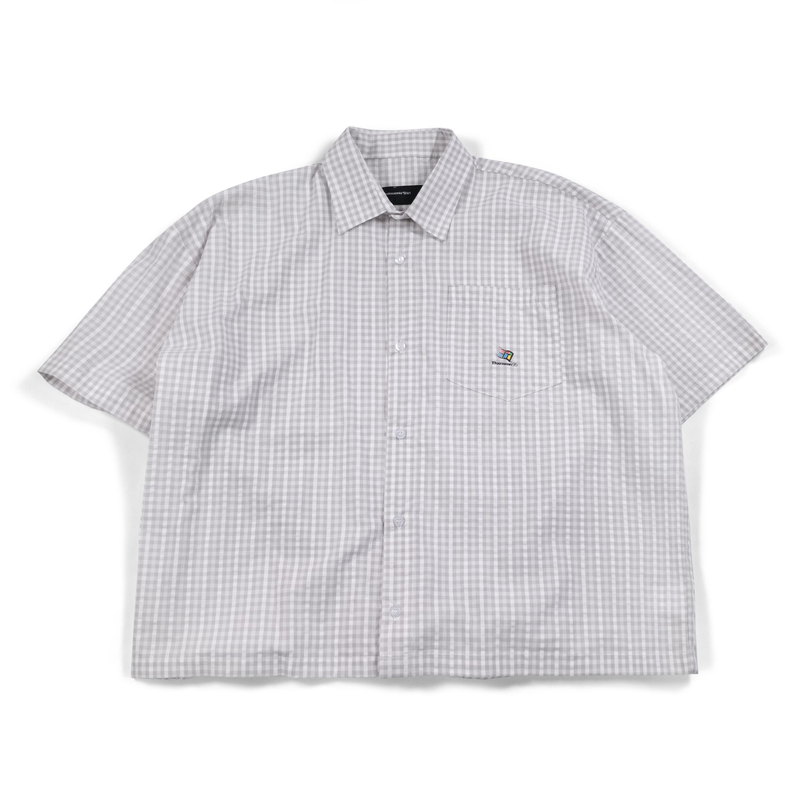 Oversized Shirt Hittemy Grey Checkered Thanksinsomnia