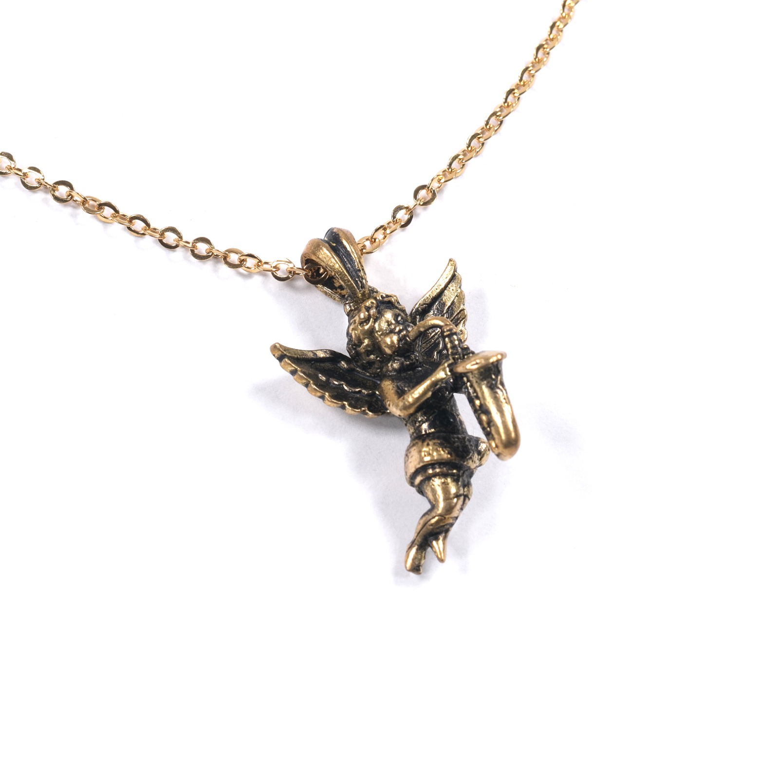 Necklace Claryon Golden Thanksinsomnia