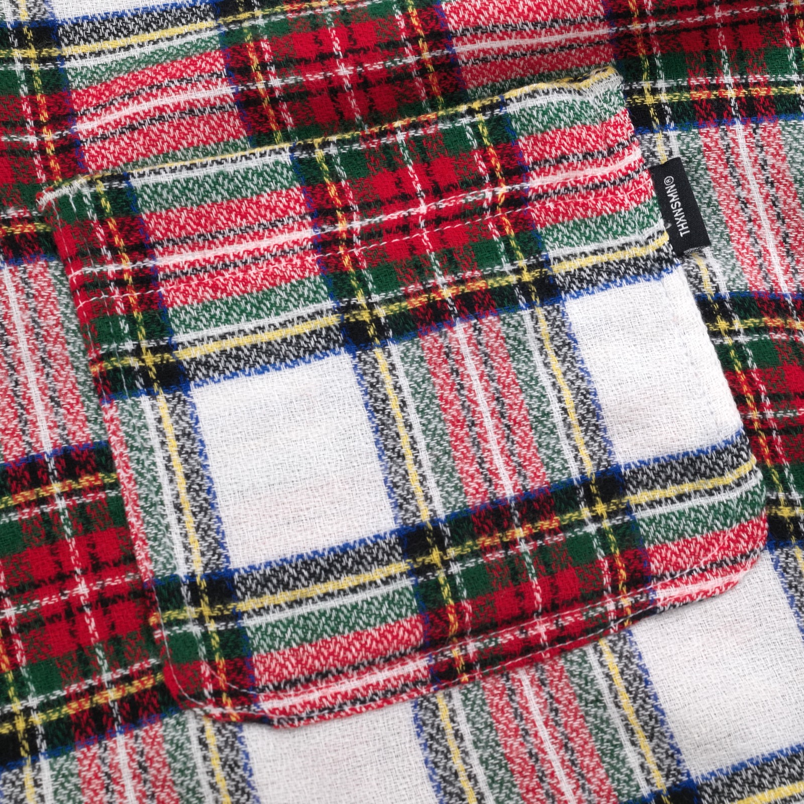 04 - Oversized Flannel Shirt Levyase Red White Green Thanksinsomnia