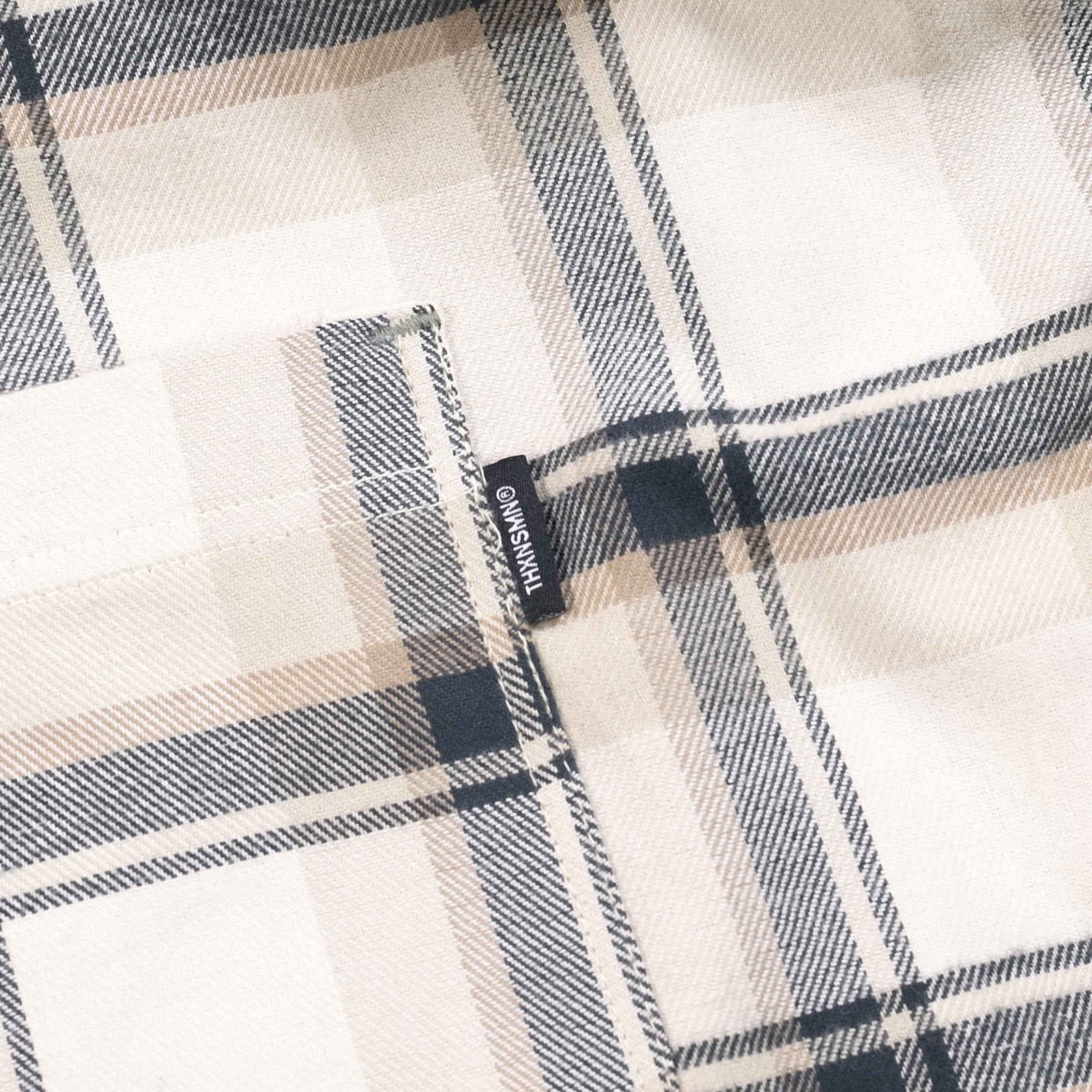 04 - Oversized Flannel Shirt Levyase Cream Thanksinsomnia