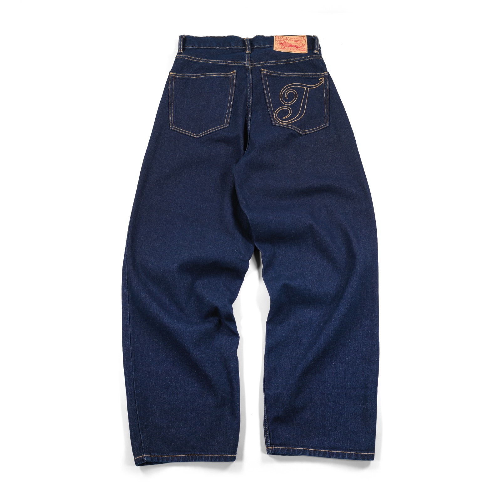 Denim Pants Ginna Letter T IndigoThanksinsomnia