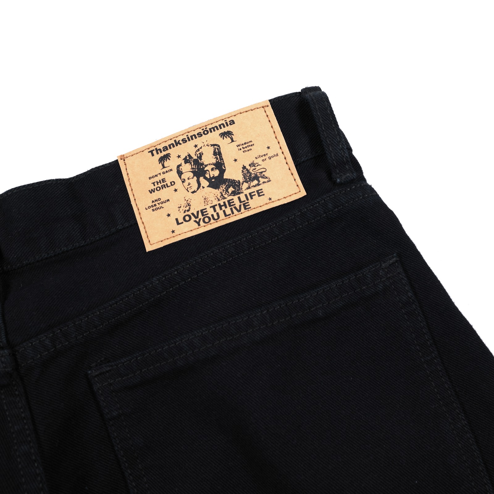 Denim Jorts Aresthia Black Wash Thanksinsomnia