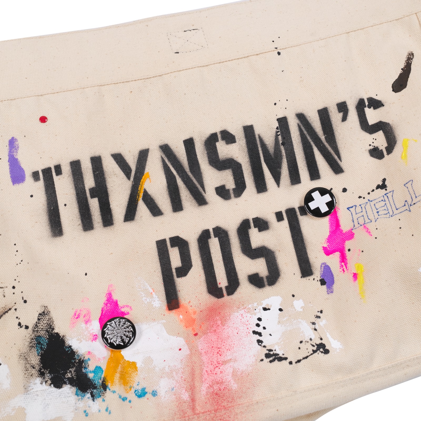 Shoulder Bag Uttemi Splatter Broken White Thanksinsomnia