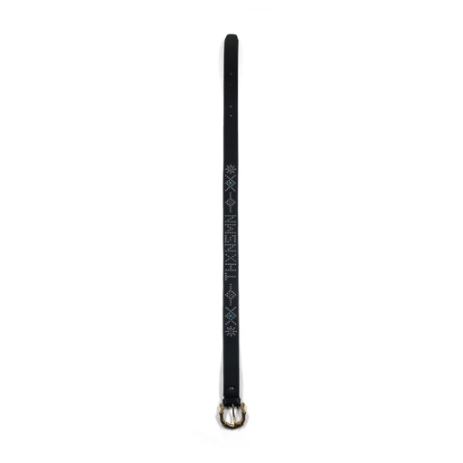 Genuine Leather Studded Belt - Yuvika Black Thanksinsomnia