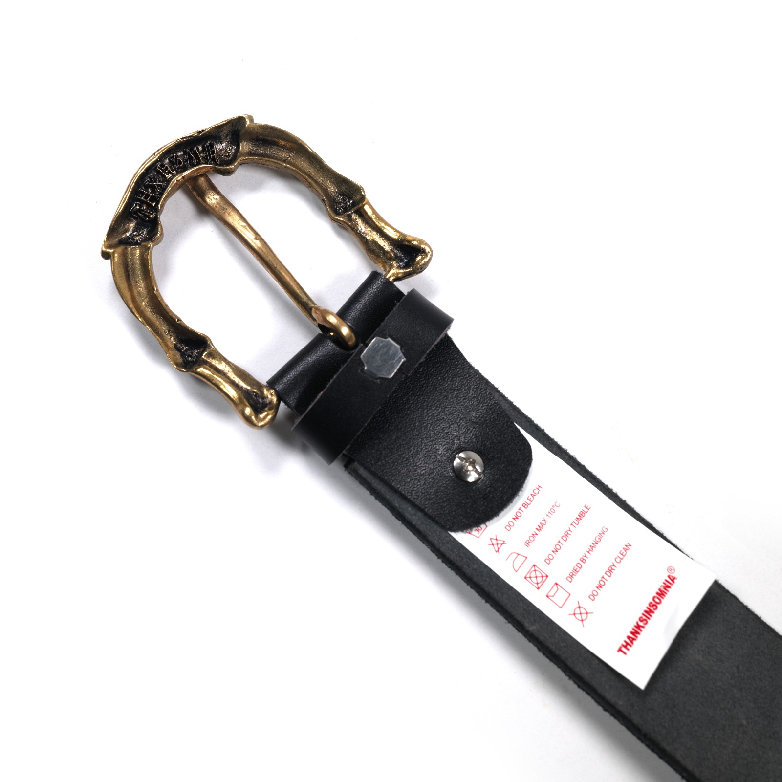 Genuine Leather Studded Belt - Yuvika Black Thanksinsomnia