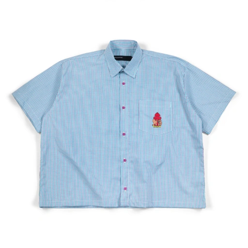 Oversized Shirt Reanichy Blue Plaid Thanksinsomnia
