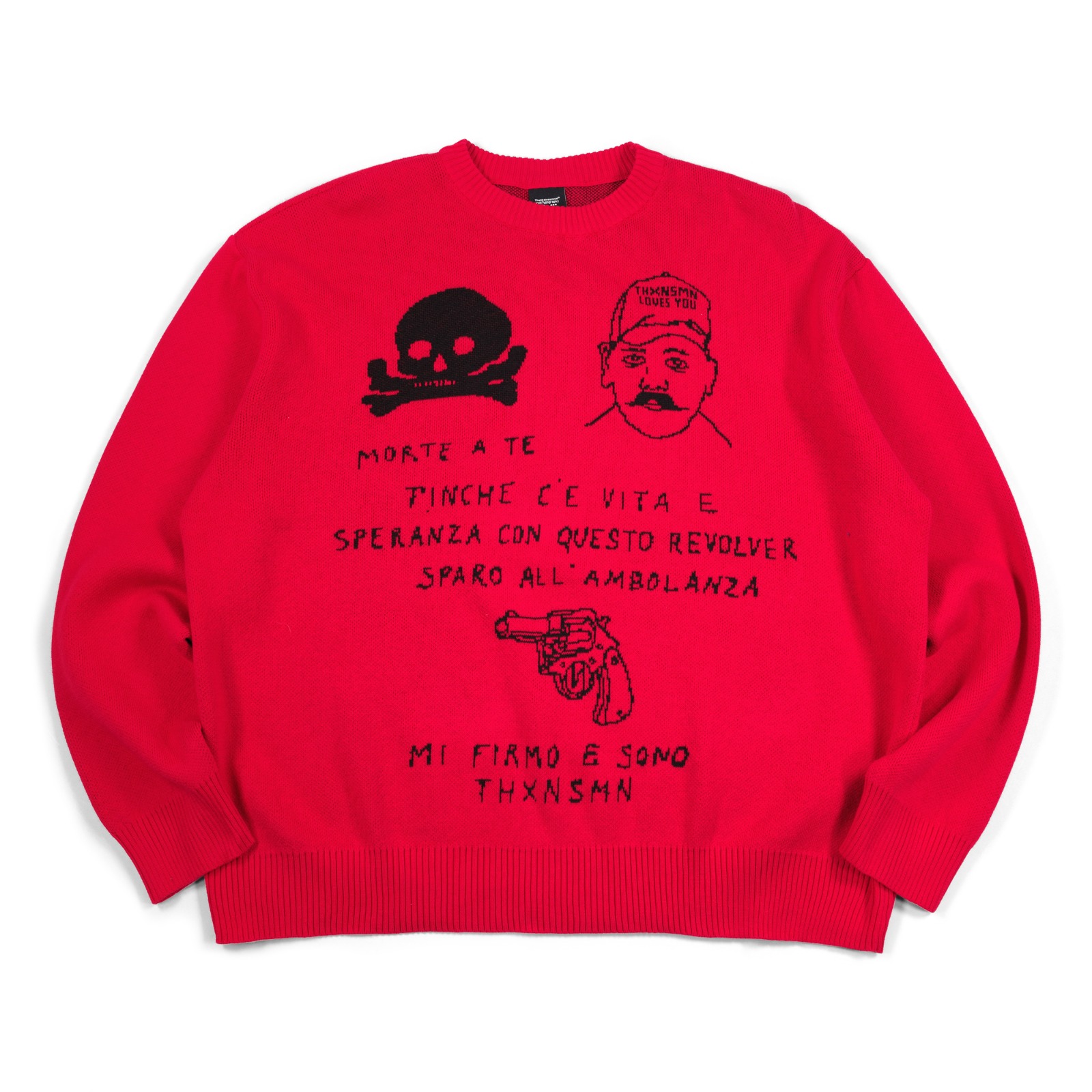 Sweater Ynezia Red Thanksinsomnia