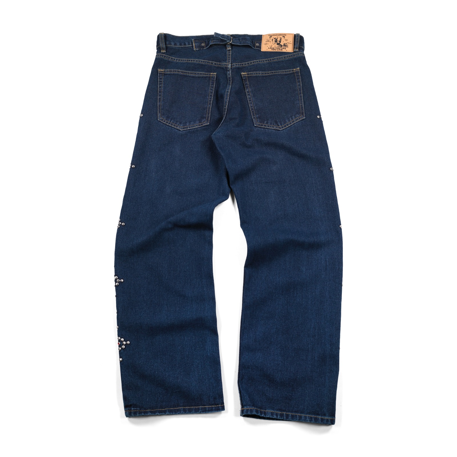 Denim Pants Diletta Studded Indigo Thanksinsomnia