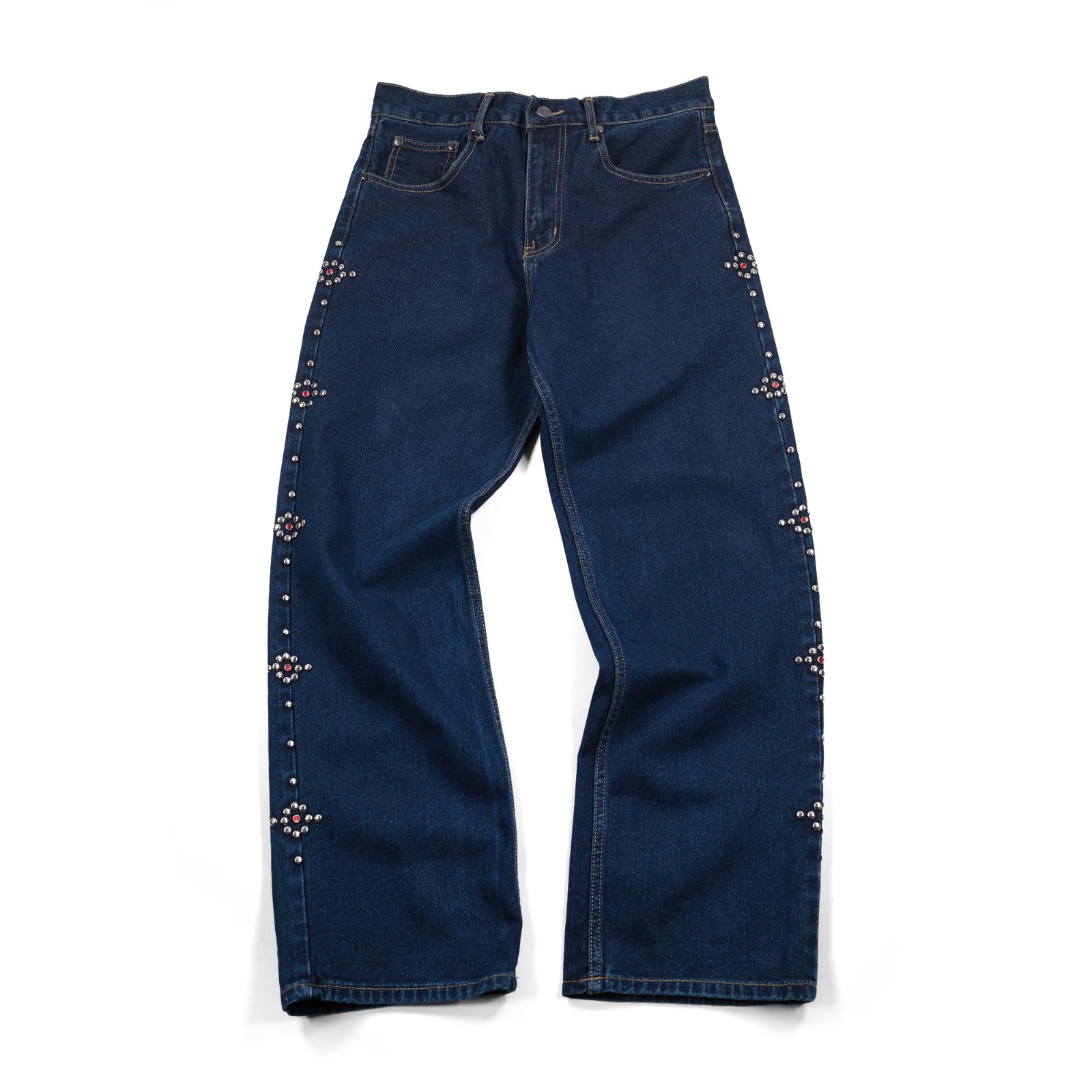 Denim Pants Diletta Studded Indigo Thanksinsomnia