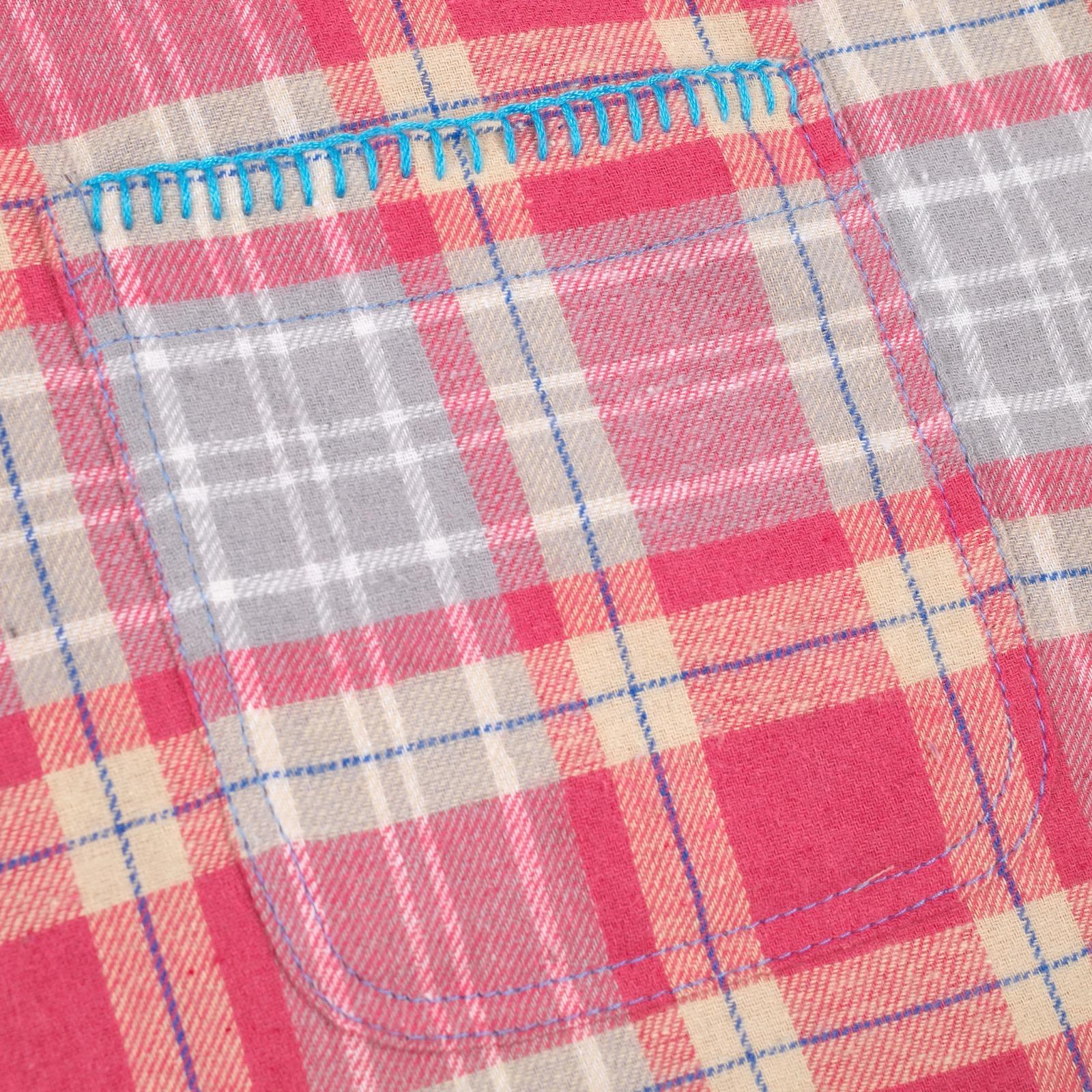 01 - Oversized Flannel Shirt Fattema Pink Thanksinsomnia