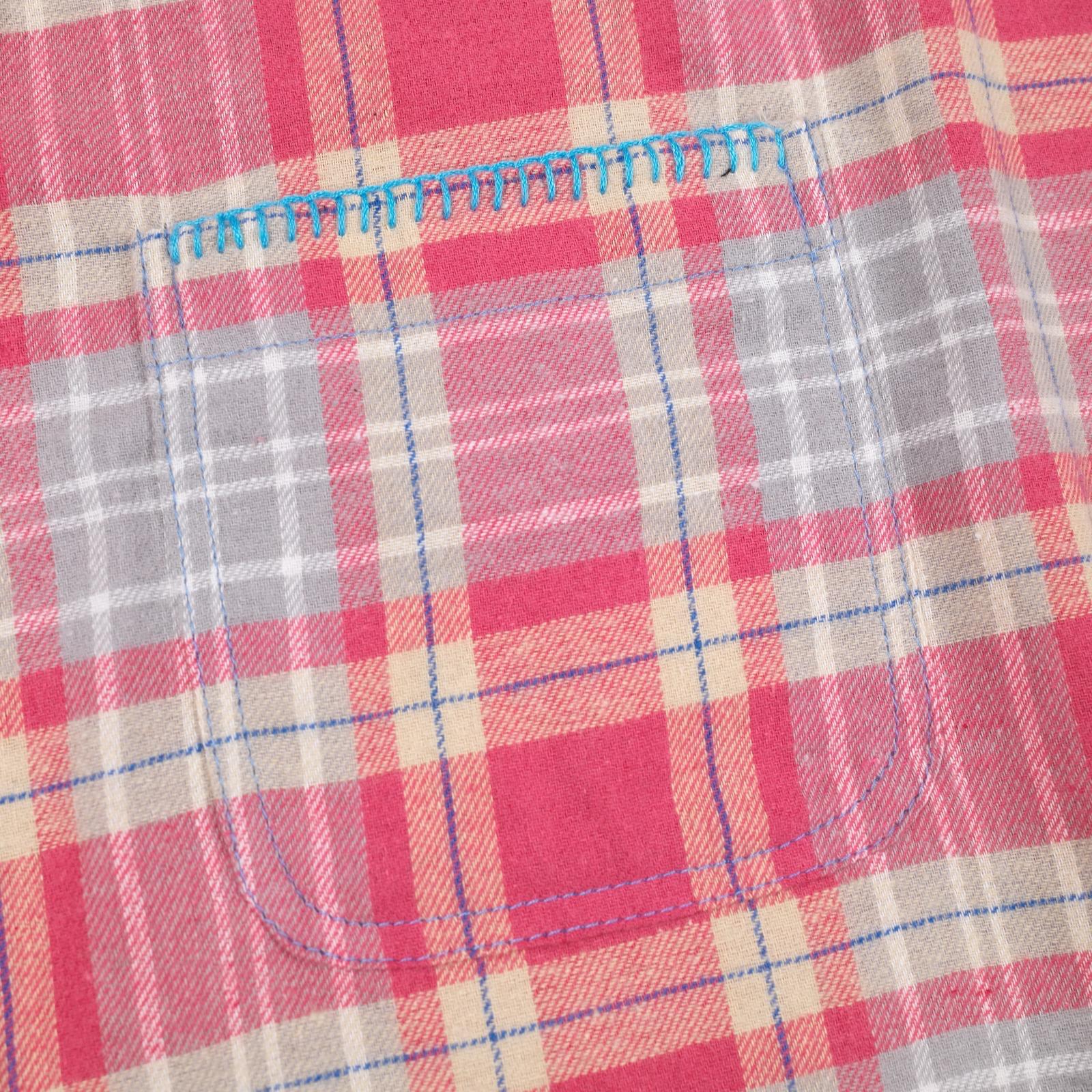 01 - Oversized Flannel Shirt Fattema Pink Thanksinsomnia