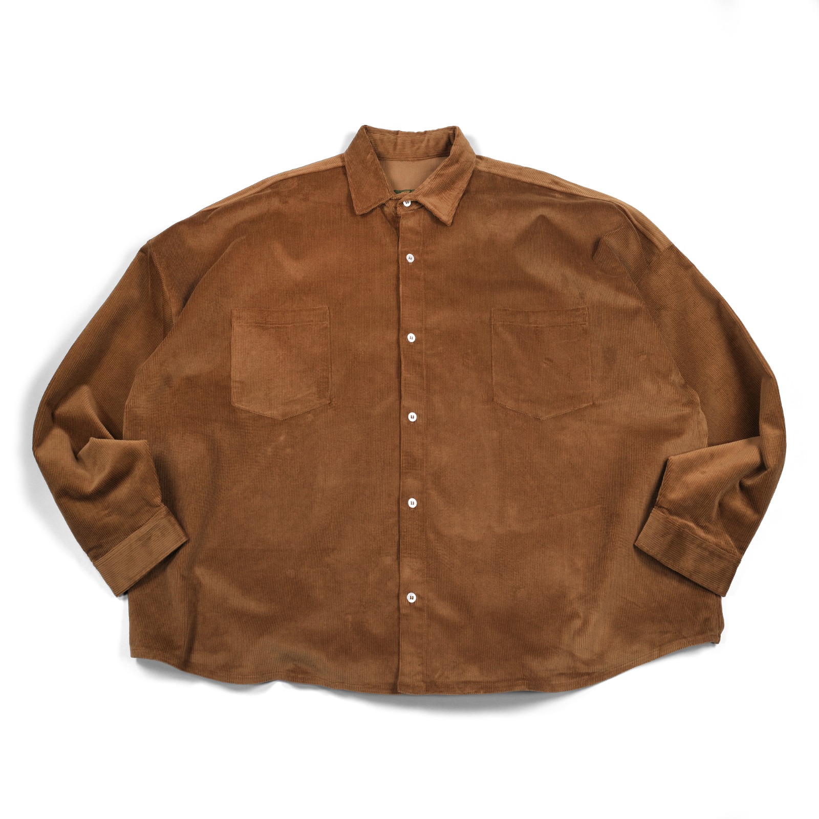02 - Oversized Shirt Tezka Brown Corduroy Thanksinsomnia