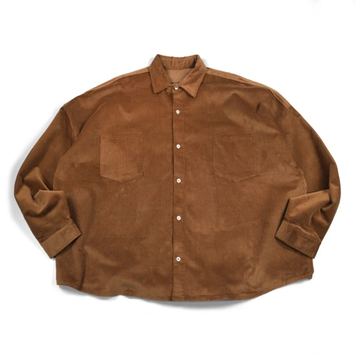 02 - Oversized Shirt Tezka Brown Corduroy Thanksinsomnia