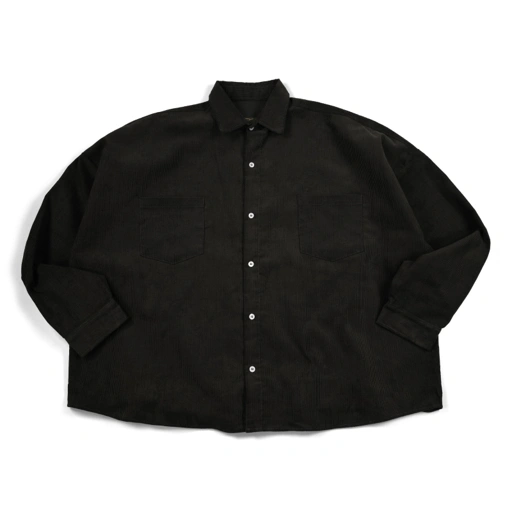 02 - Oversized Shirt Tezka Green Corduroy Thanksinsomnia