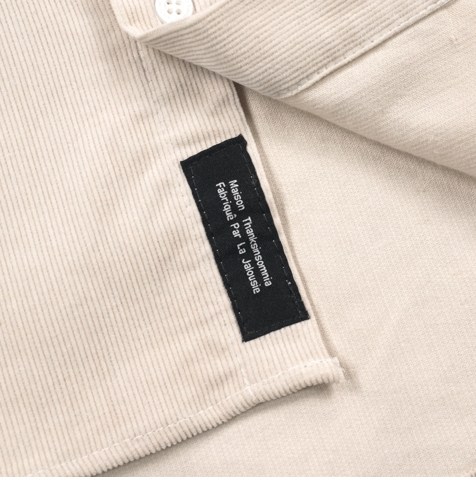 02 - Oversized Shirt Tezka Broken White Corduroy Thanksinsomnia