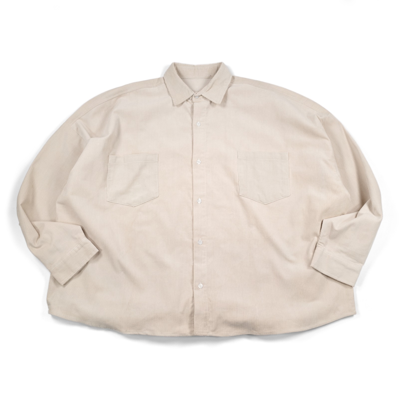 02 - Oversized Shirt Tezka Broken White Corduroy Thanksinsomnia