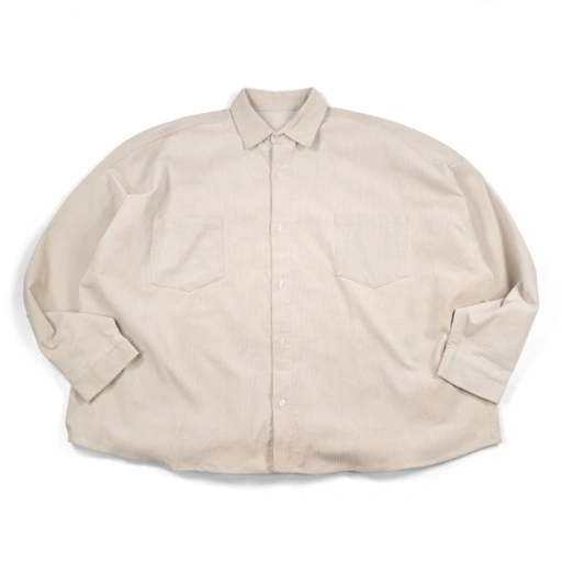 02 - Oversized Shirt Tezka Broken White Corduroy Thanksinsomnia