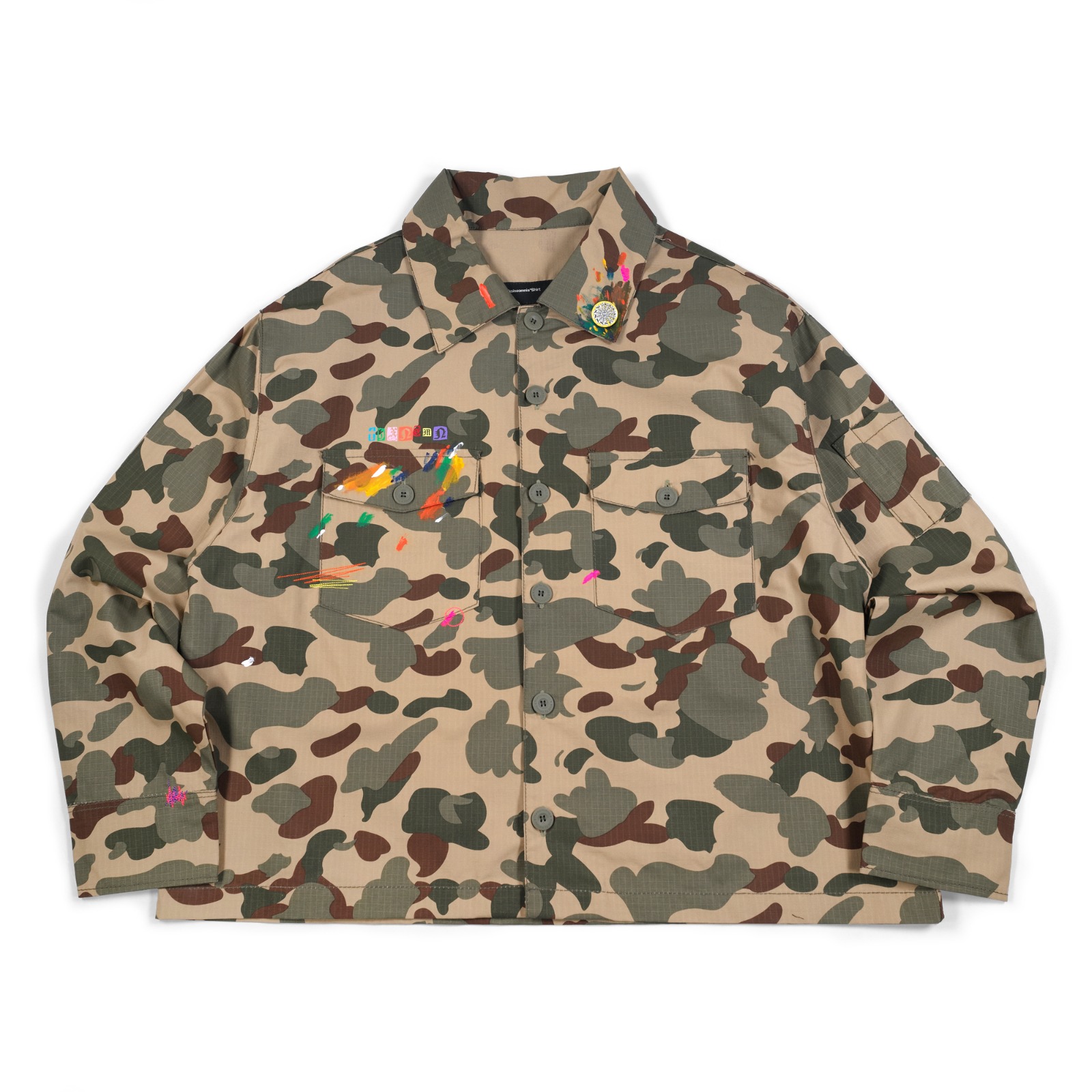 Oversized Shirt Jacket Uveliza Camo Thanksinsomnia