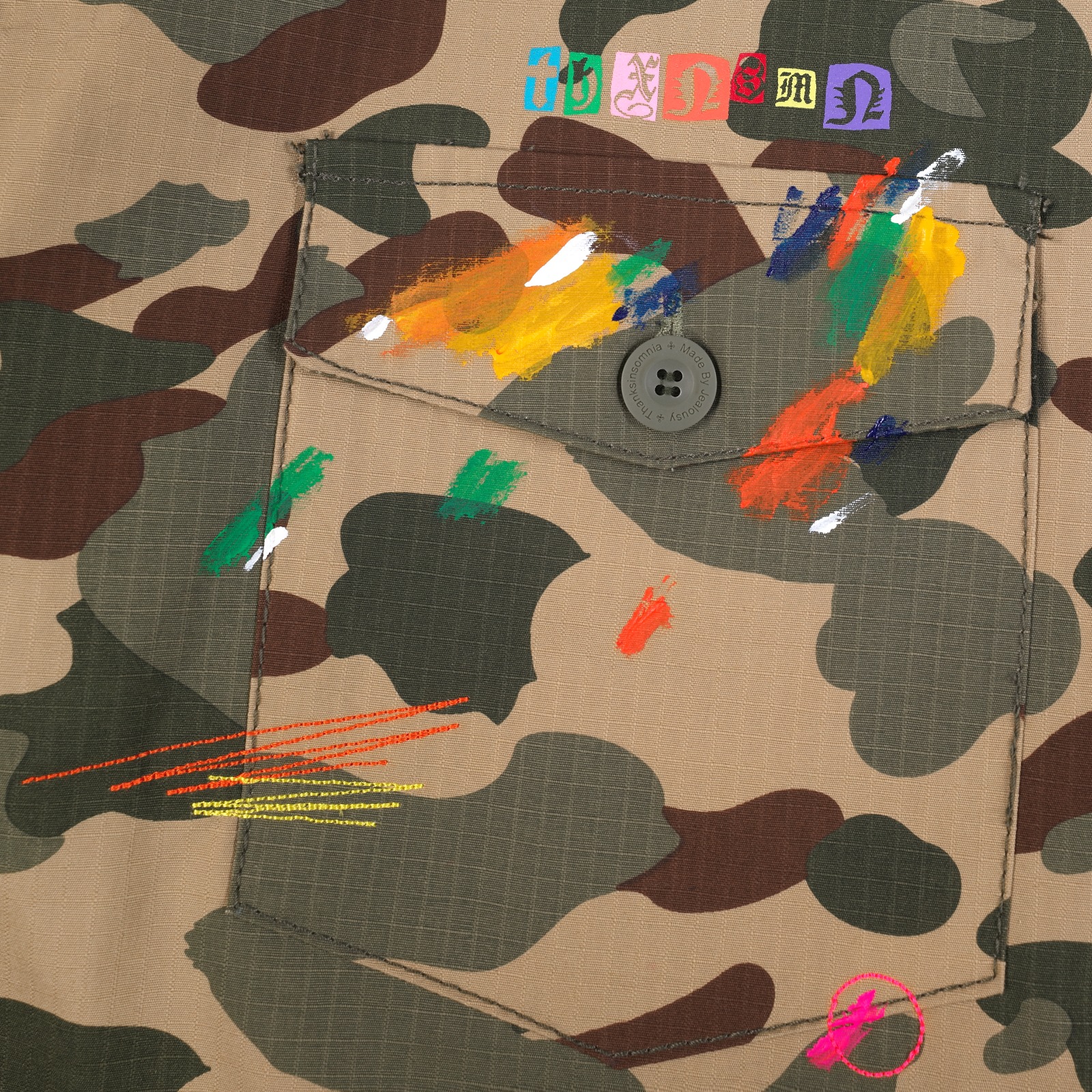 Oversized Shirt Jacket Uveliza Camo Thanksinsomnia
