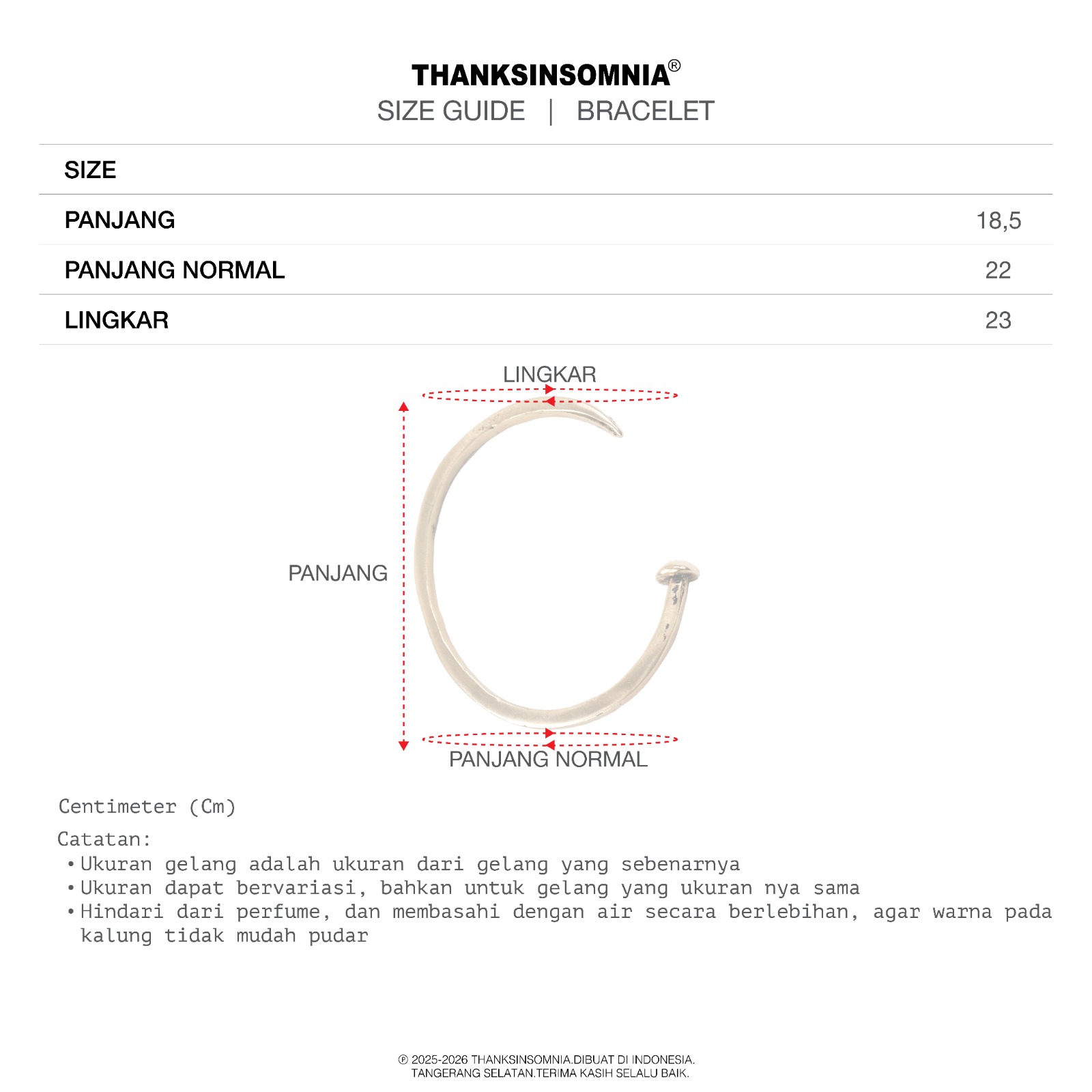 Bracelet karllyn Golden Thanksinsomnia