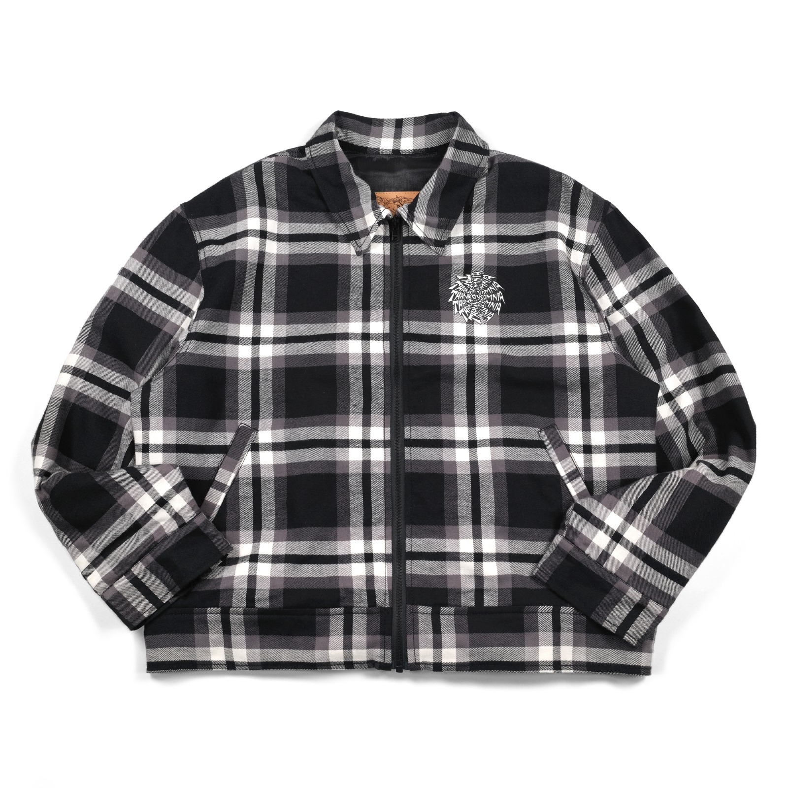 Flannel Jacket Jeffreya Black White Plaid Thanksinsomnia