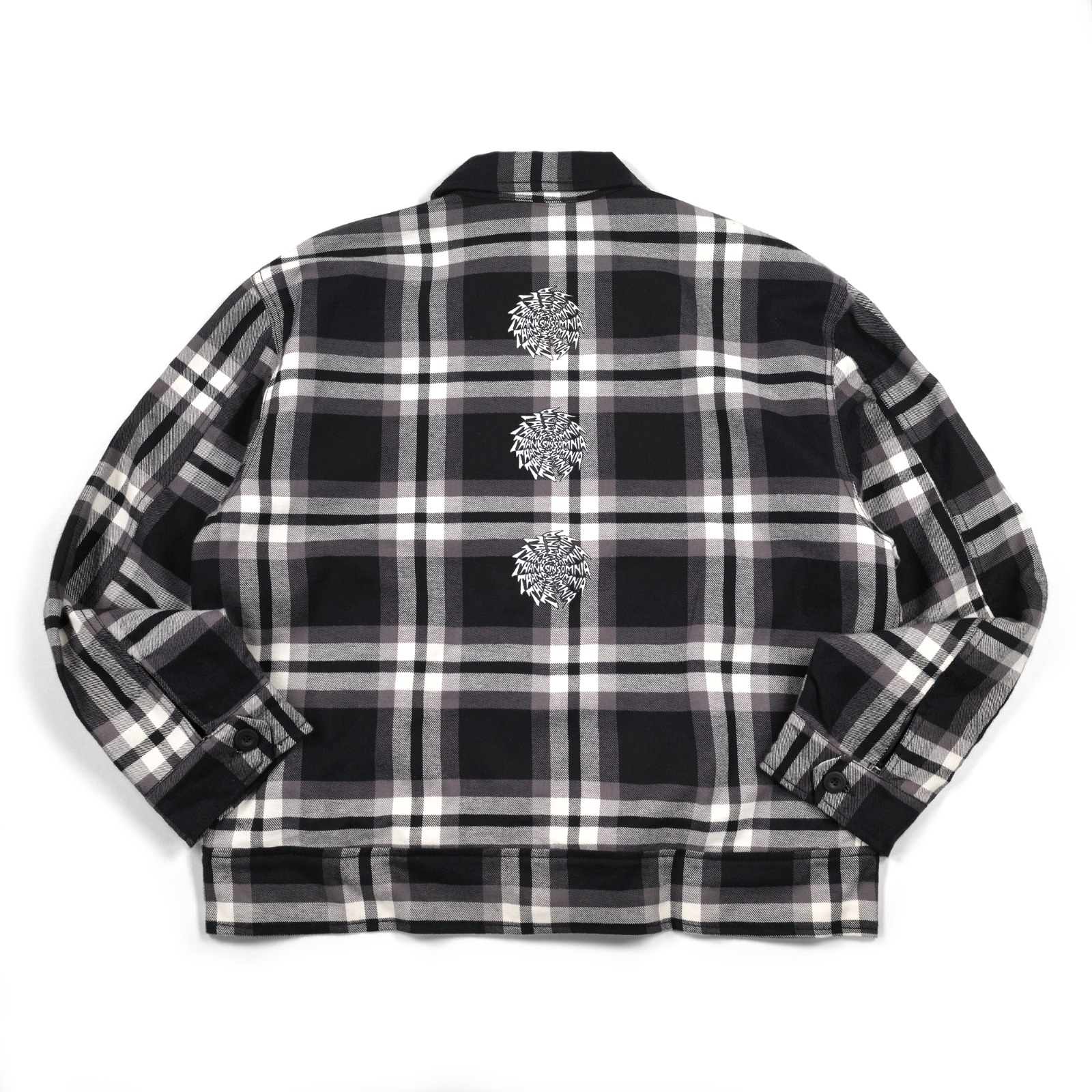 Flannel Jacket Jeffreya Black White Plaid Thanksinsomnia