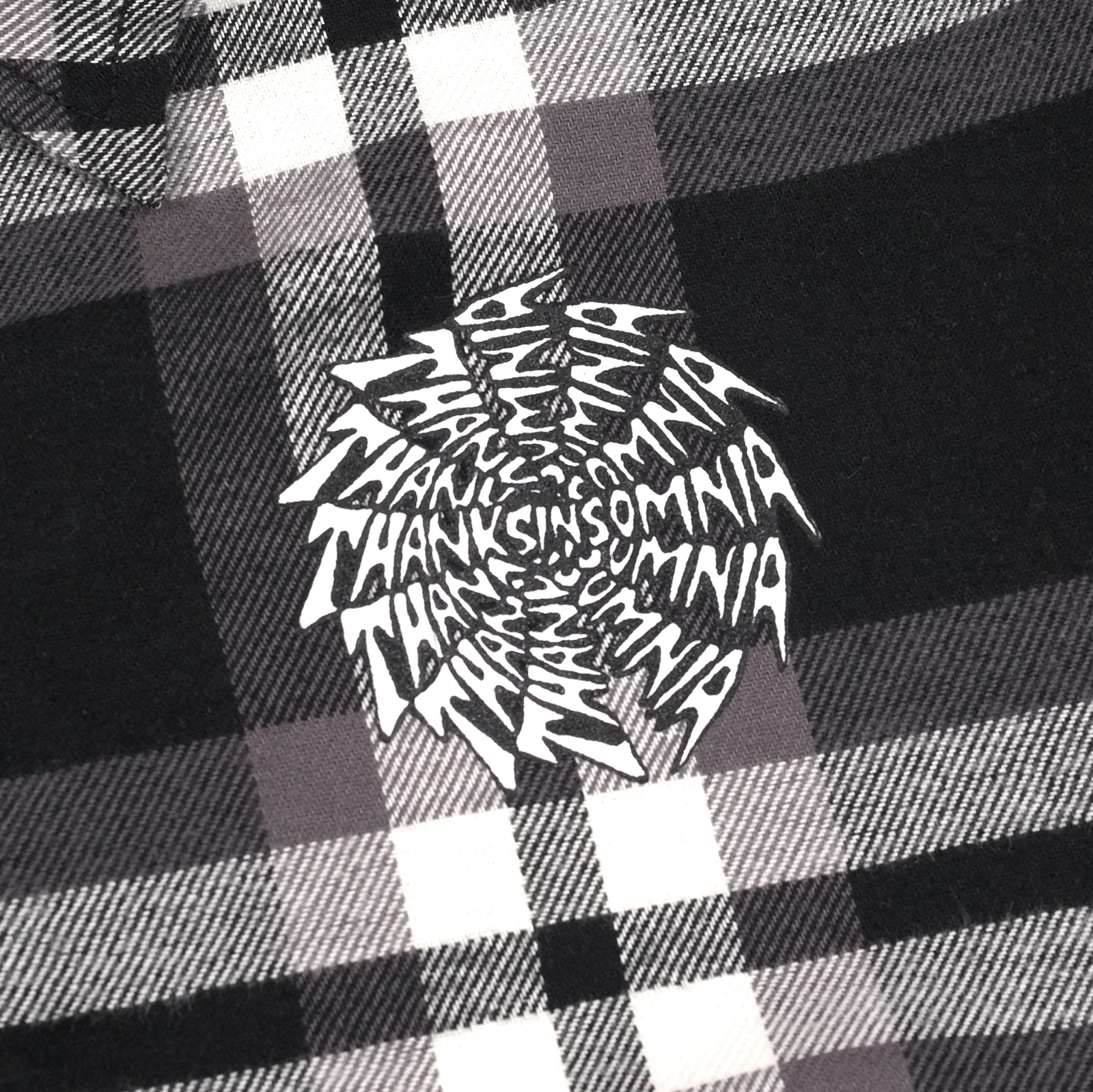 Flannel Jacket Jeffreya Black White Plaid Thanksinsomnia
