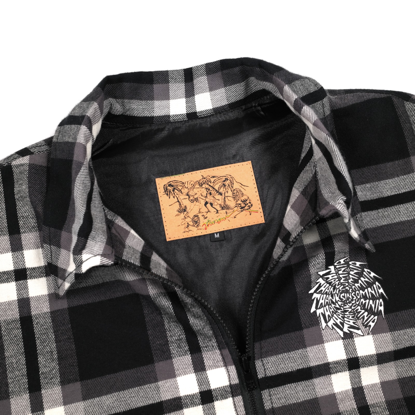 Flannel Jacket Jeffreya Black White Plaid Thanksinsomnia
