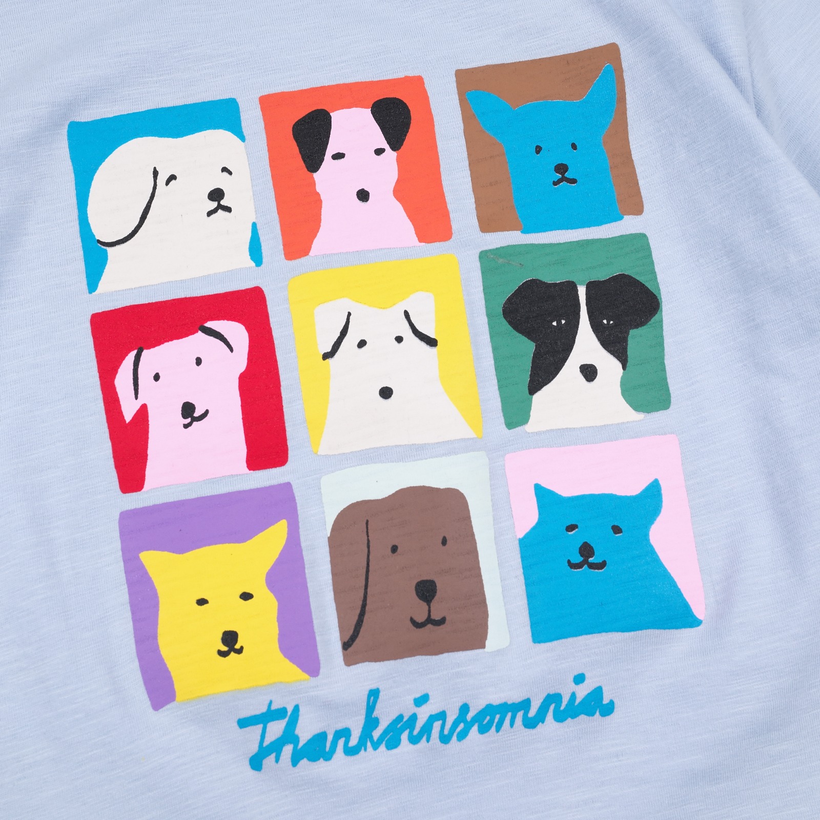 Baby Tee Moully Light Blue Thanksinsomnia Girls