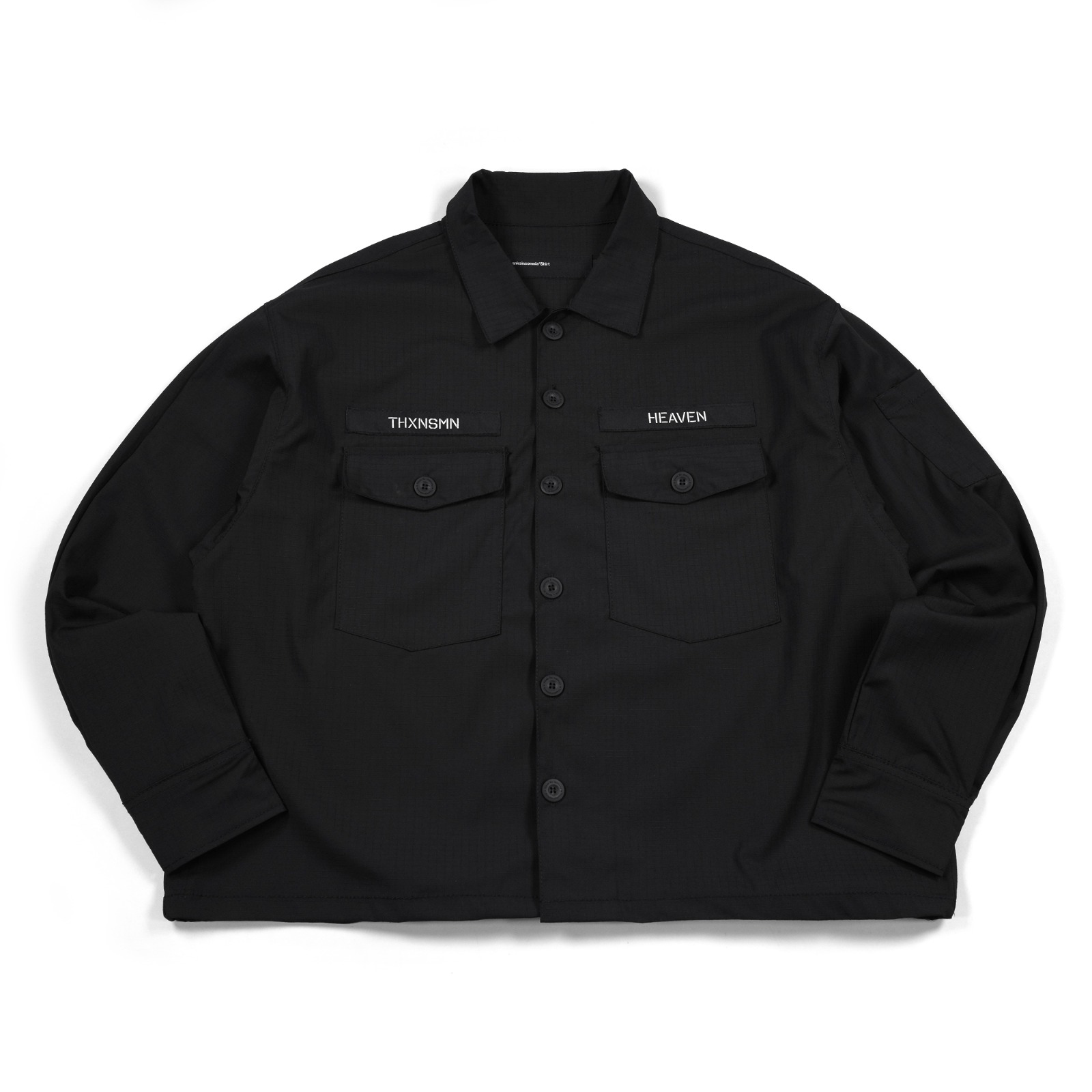 Oversized Shirt Jacket Veronizea Black Thanksinsomnia