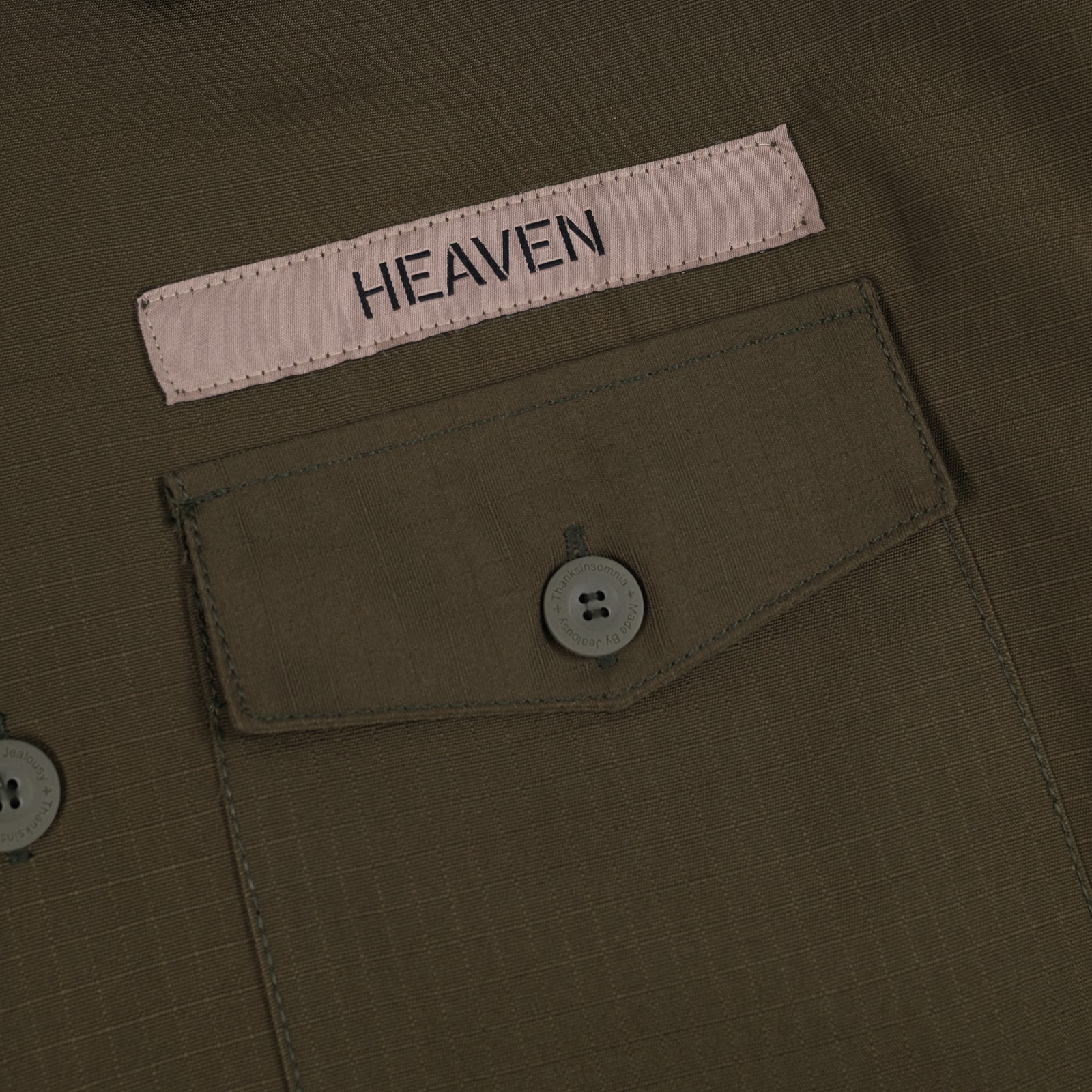 Oversized Shirt Jacket Veronizea Olive Green Thanksinsomnia