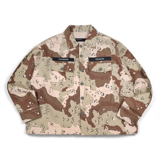 Oversized Shirt Jacket Veronizea Chocolate Chip Thanksinsomnia