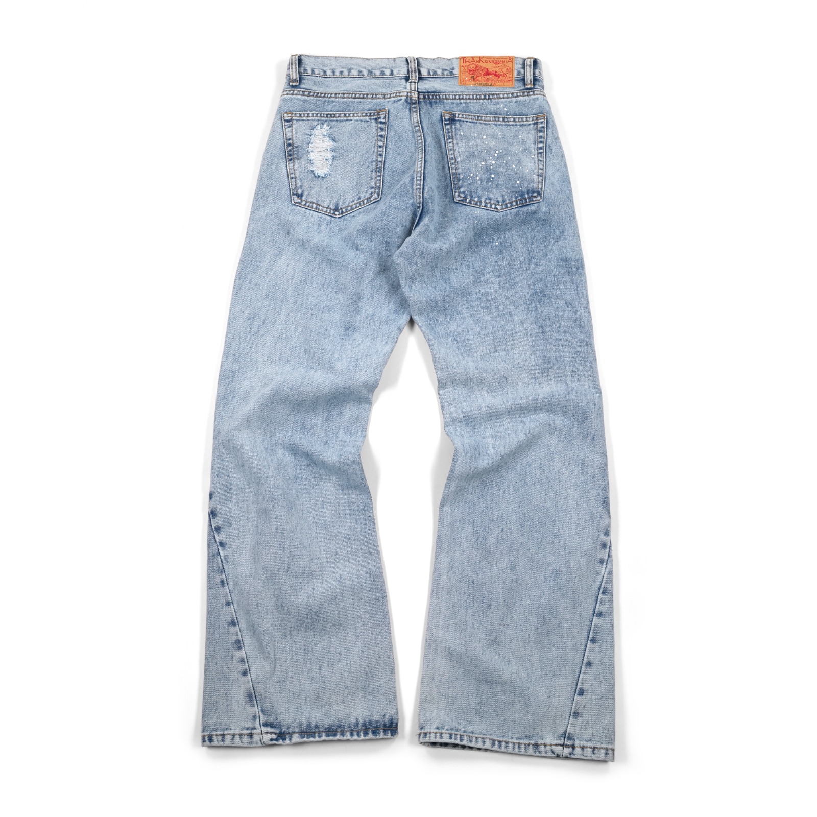 Denim Pants Jameela Glitch Light Blue Thanksinsomnia