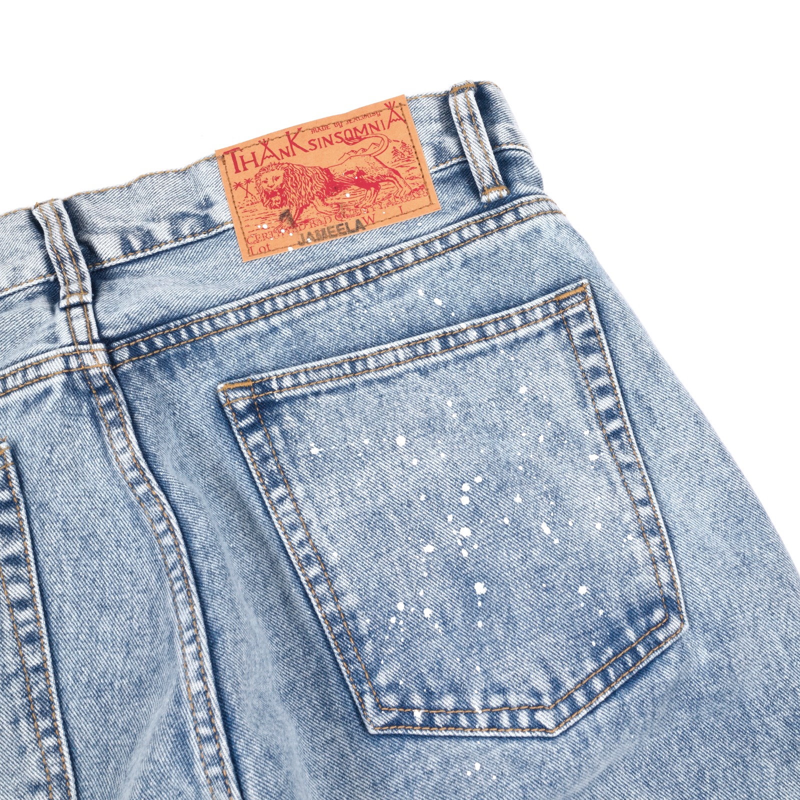 Denim Pants Jameela Glitch Light Blue Thanksinsomnia