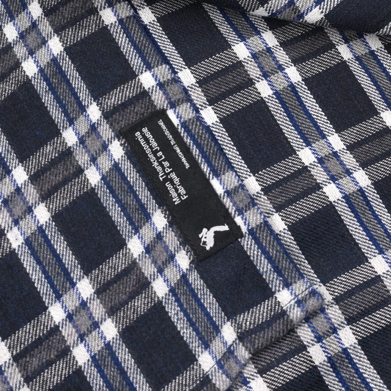 01 - Flannel Shirt Virley Navy White Plaid Thanksinsomnia