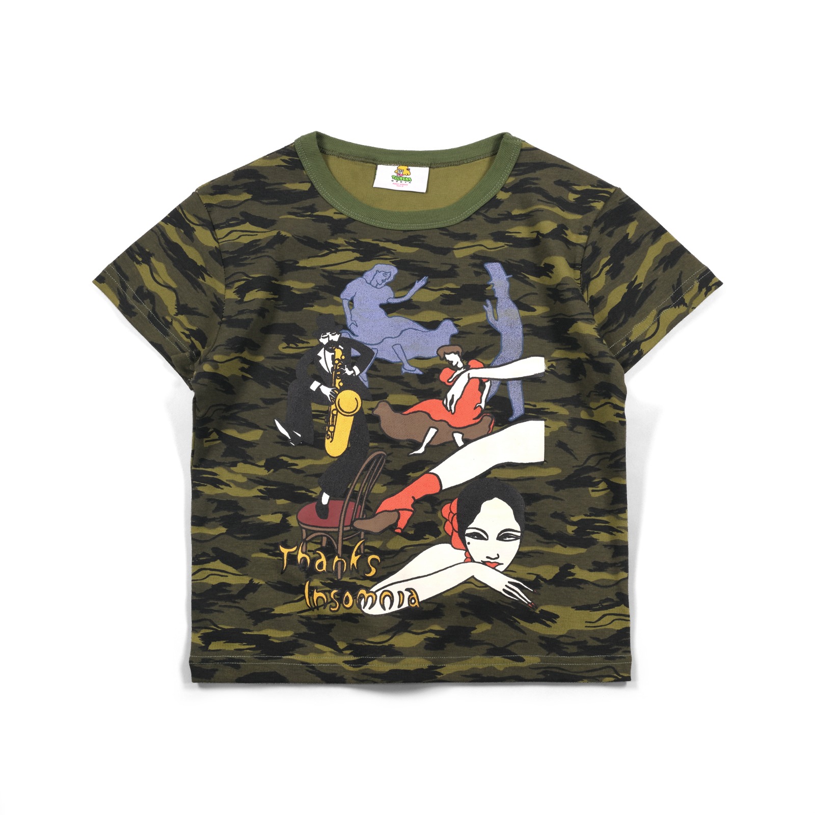 Baby Tee Nadine Camo Thanksinsomnia Girls