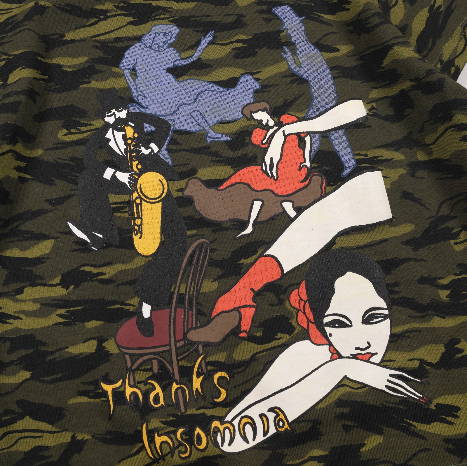 Baby Tee Nadine Camo Thanksinsomnia Girls