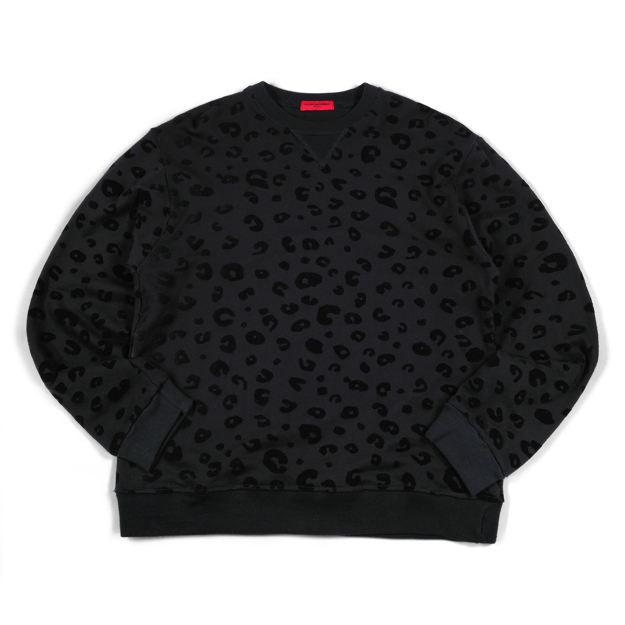 Crewneck Saffrona Black Leopard Thanksinsomnia