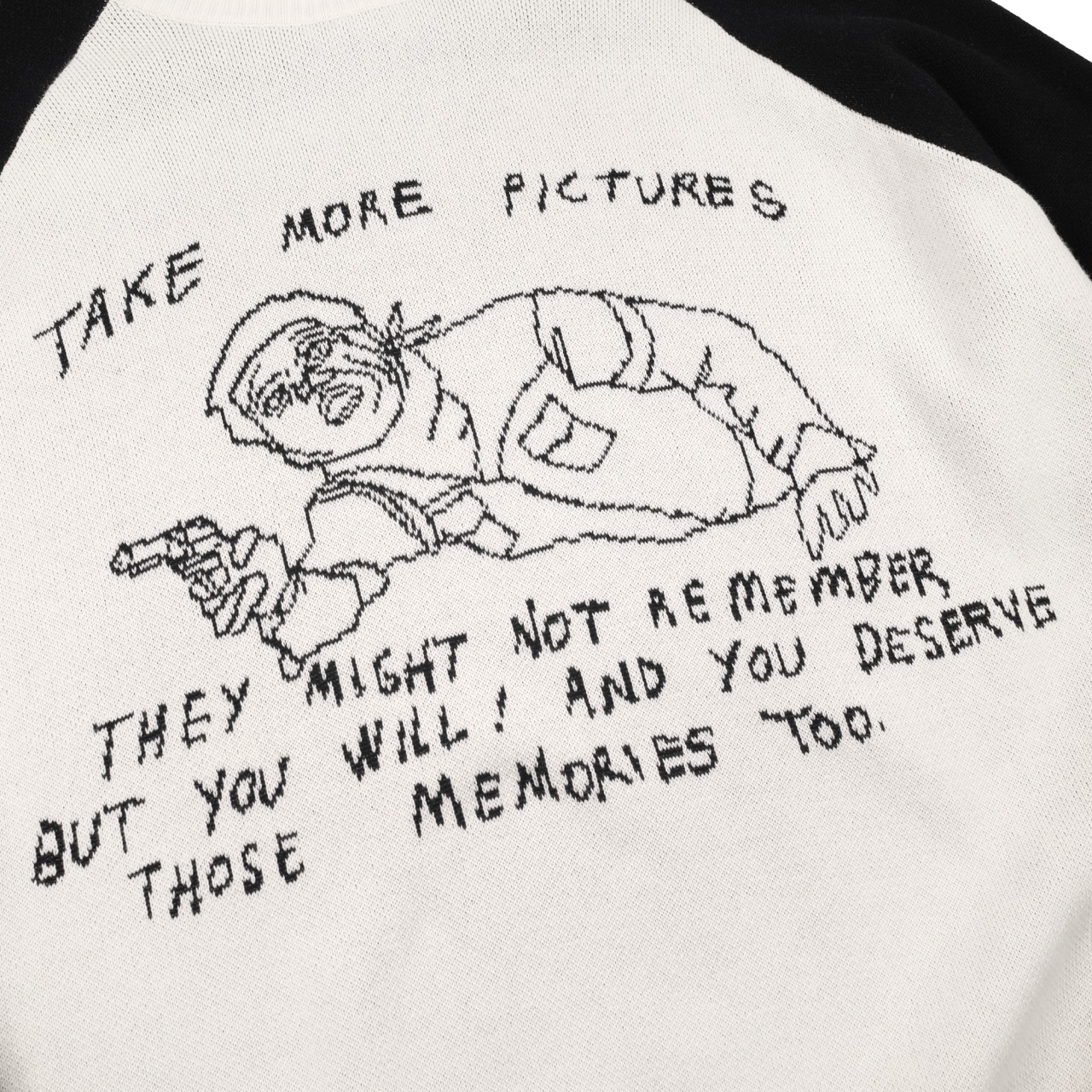 Sweater Judith White Black Thanksinsomnia