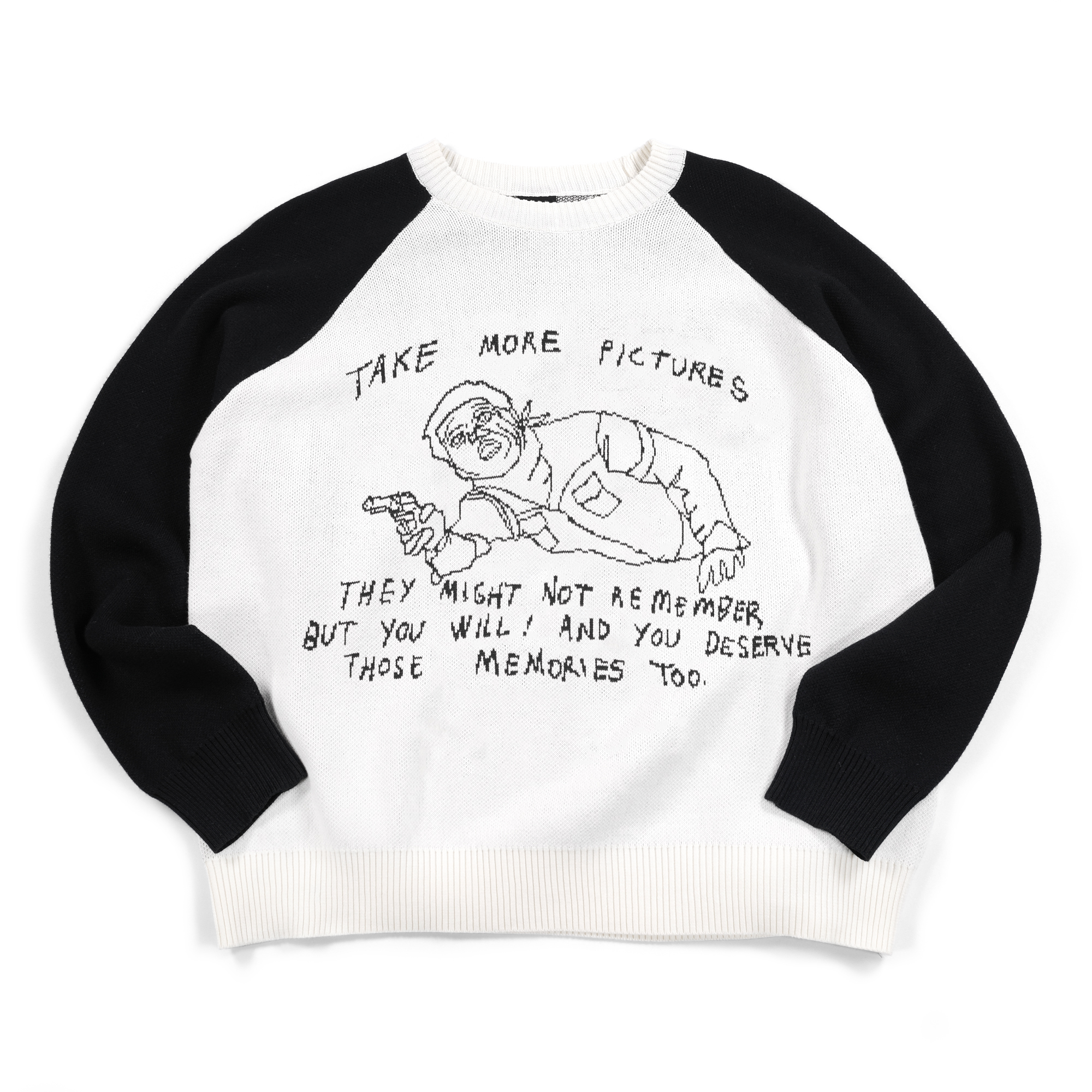 Sweater Judith White Black Thanksinsomnia