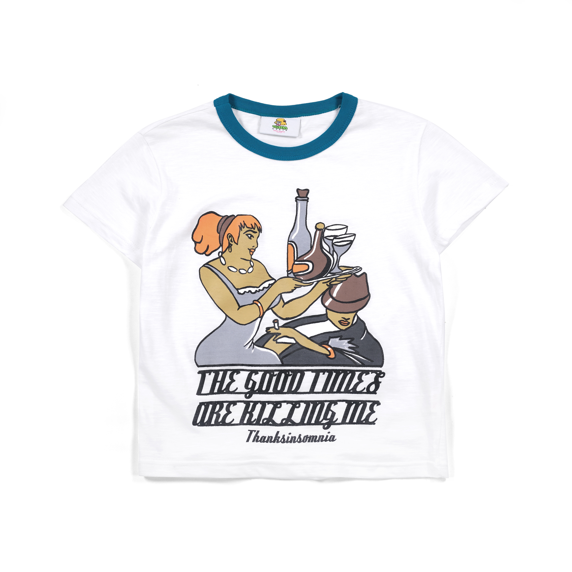 Baby Tee Francheska White Thanksinsomnia Girls