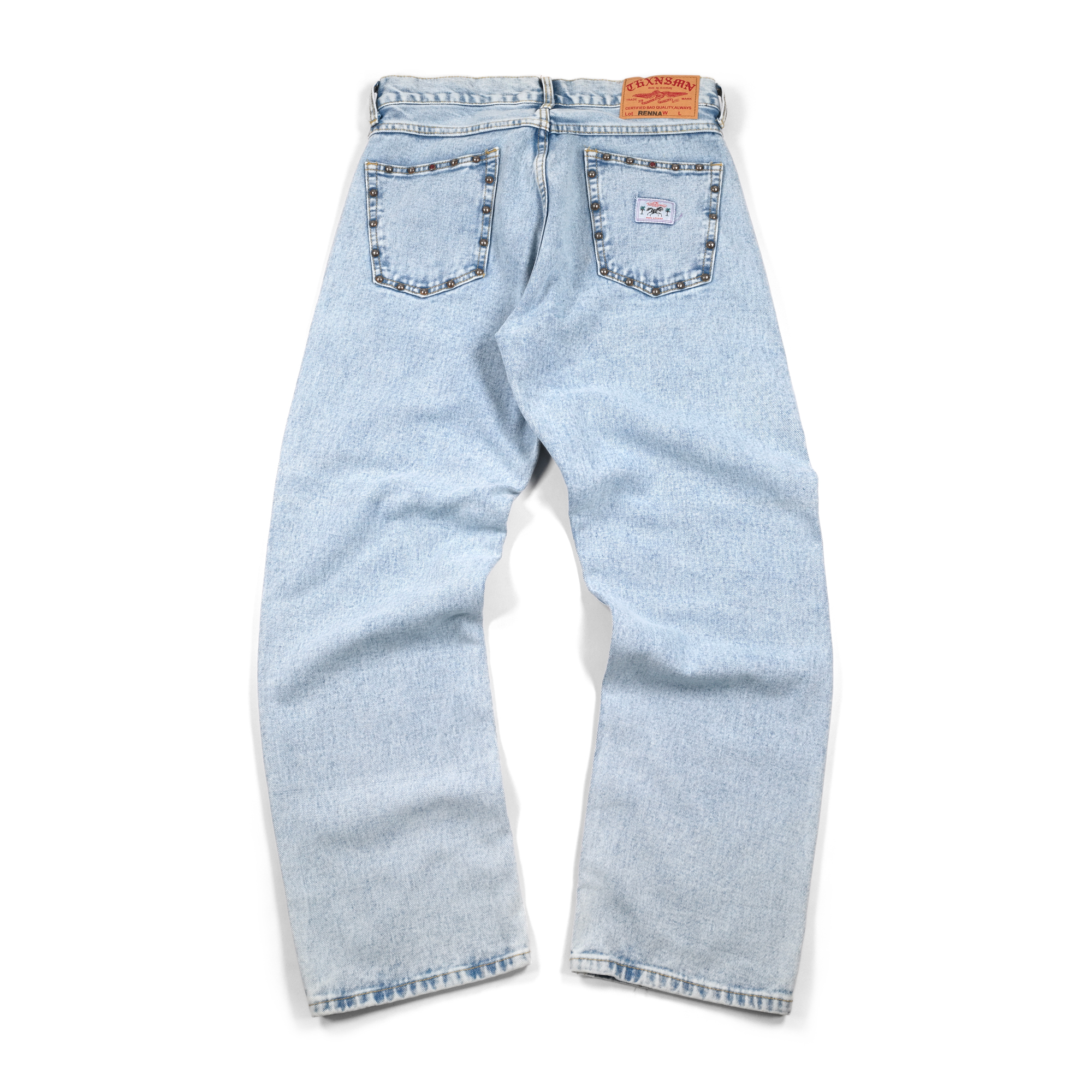 Denim Pants Renna Studded Light Blue Thanksinsomnia