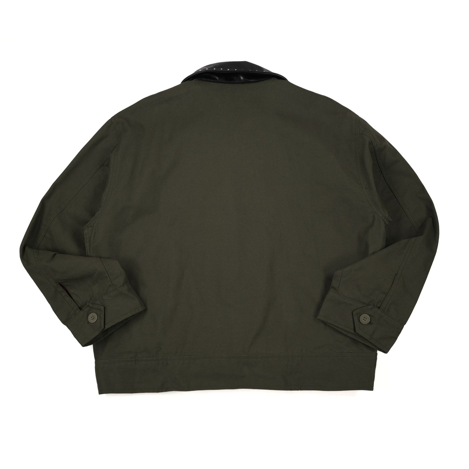 Jacket Gamila Leyra Dark Olive Collar Black Thanksinsomnia